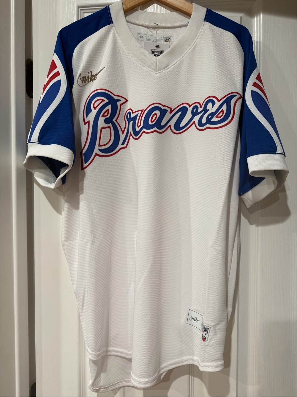 New Nike Unisex’s Atlanta Braves Phil Niekro Cooperstown Collection Jersey SzM
